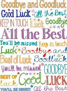 XL kaart - Goodbye and goodluck