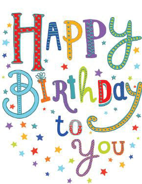 XL kaart - Happy Birthday to you