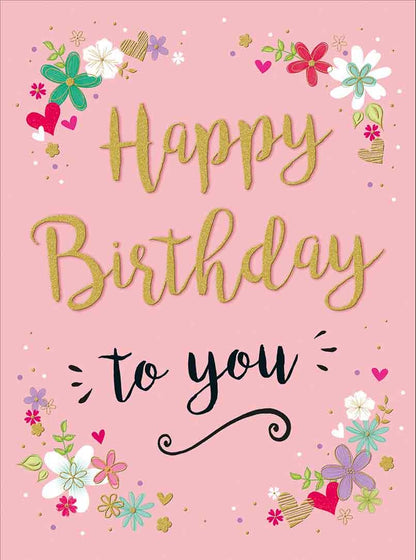 XL kaart - Happy birthday to you