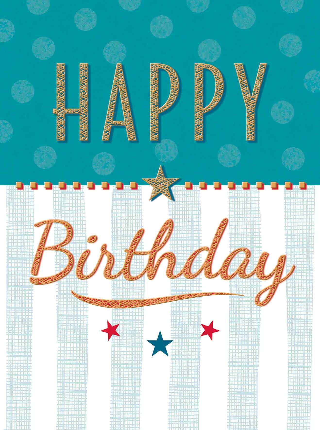 XL kaart - Happy birthday