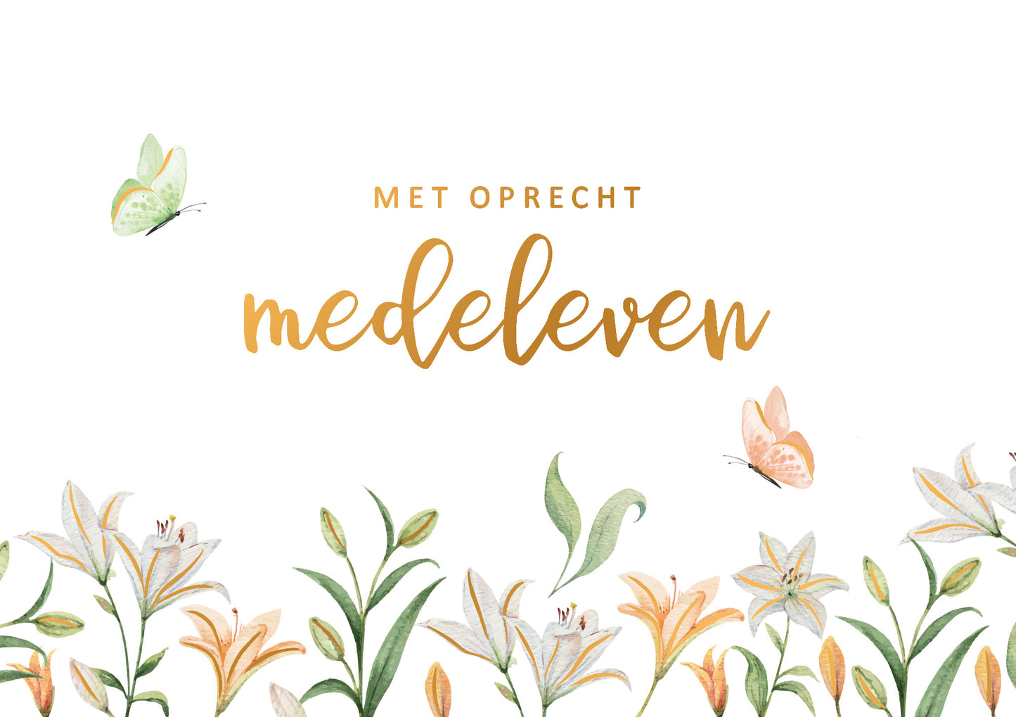 Met oprecht medeleven