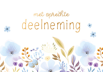 Met oprechte deelneming